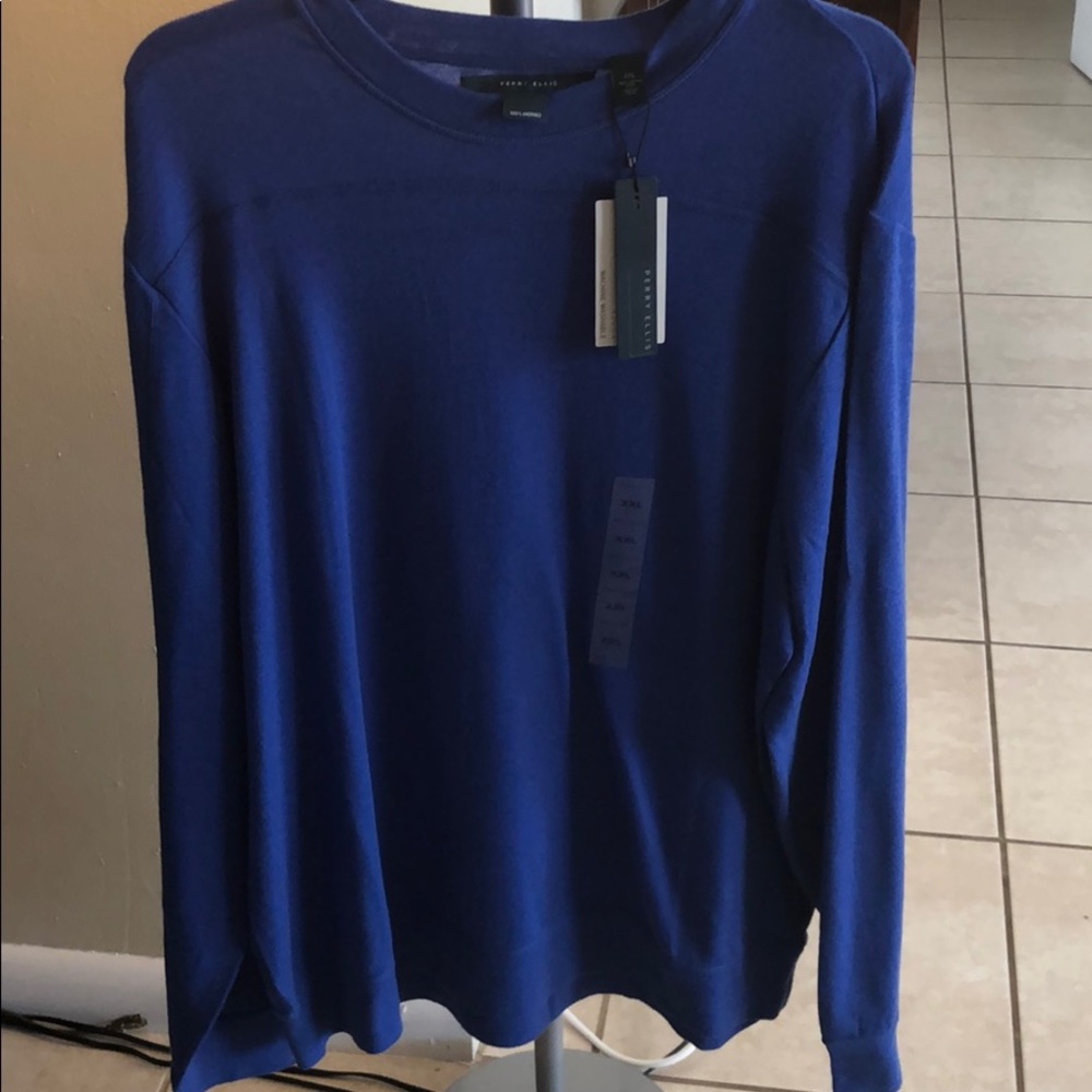 Perry Ellis Long Sleeve Light Pullover